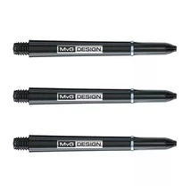 Dart szár Winmau MvG Nylon hosszú fekete, fém gyűrűvel 