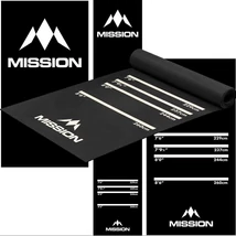 Darts gumi szőnyeg Mission Heavy Duty Pro Level 290×60cm, fekete Darts gumi szőnyeg Mission Heavy Duty Pro Level 290×60cm, fekete
