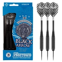 Darts szett Harrows steel brass, 24 gr, Black Arrow