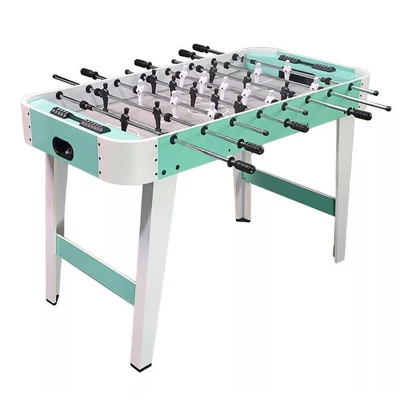 Csocsóasztal zöld-fehér, 4'-es méretben, normál rudazattal, gyerekeknek