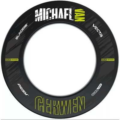 Winmau falvédő Darts tábla köré fekete, MvG Retro