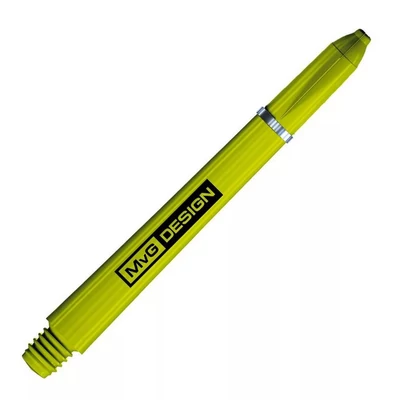 Darts szár Winmau MvG Nylon hosszú, zöld fém gyűrűvel