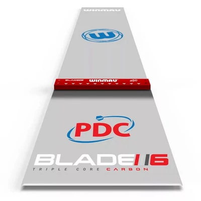 Darts szőnyeg Winmau Clearzone PVC integrált dobóléccel, PDC Blade 6
