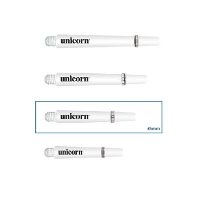 Dart szár Unicorn Gripper, rövid - fehér