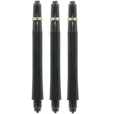 Darts szár Bull's Nylon, műanyag, fekete, hosszú, 48mm-es
