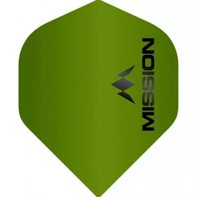 Darts toll Mission Logo, No2, matt zöld, std, 100 mikron