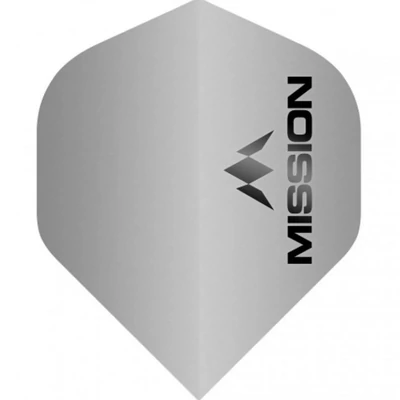 Darts toll Mission Logo, No2, matt ezüst, std, 100 mikron 