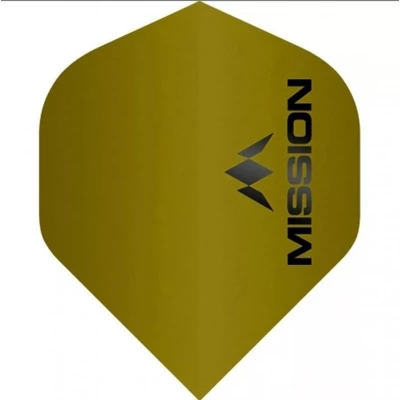Darts toll Mission Logo, No2, matt arany, std, 100 mikron