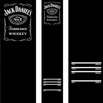 Dart puha szőnyeg Jack Daniels dizájnnal 290×60cm - fekete JD logóval