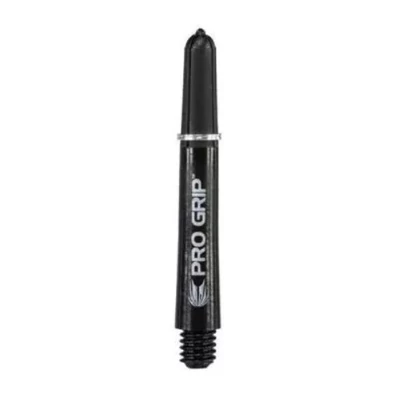 Dart szár közepes Target Pro Grip, fekete 41mm - 9 darabos csomag 