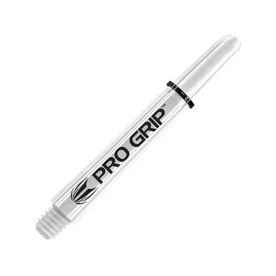 Dart szár közepes Target Pro Grip, fehér 41mm - 9 darabos csomag 