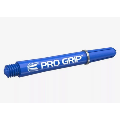 Dart szár rövid Target Pro Grip, kék 34mm - 9 darabos csomag 