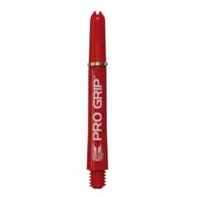 Dart szár közepes Target Pro Grip, piros 41mm - 9 darabos csomag 