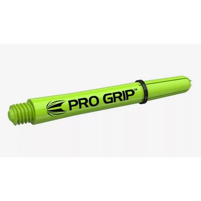 Dart szár közepes Target Pro Grip, lime zöld 41mm - 9 darabos csomag 