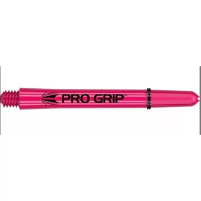 Dart szár hosszú Target Pro Grip, rózsaszín 48mm - 9 darabos csomag 