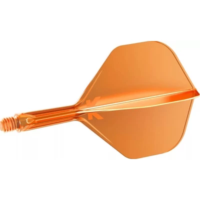 Darts toll és szár egyben Target K-Flex neon narancssárga, no6 toll és rövid szár 