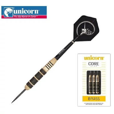 Dart szett Unicorn steel CORE PLUS 23g - black/gold brass