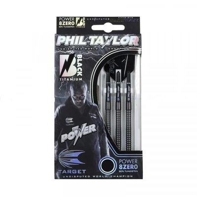 Darts szett TARGET steel 23g POWER 8ZERO black titanium - Phil Taylor