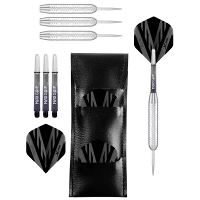 Darts szett steel XQ Max Silver Coated, 23g, brass 